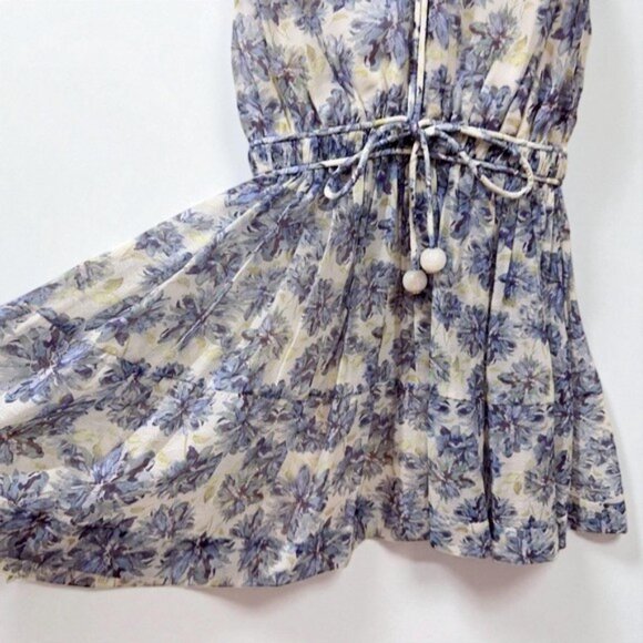 NWT En Saison Odessa Sleeveless Mini Dress Blue Ivory - Picture 5 of 8